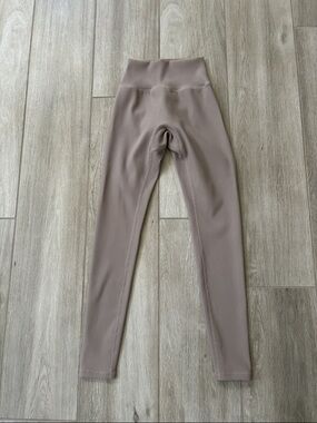 Buffbunny Collection Taupe Ribbed Leggings